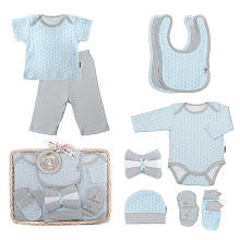 Tadpoles Boys 12 Piece Blue Ultimate Layette Basket Gift Set