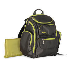 Jeep Places & Spaces Backpack Diaper Bag - Grey & Green