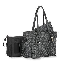 Carter's Studio Tote with Removeable Stroller Tote - Black/Grey