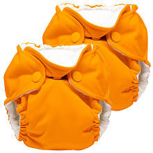 Kanga Care Lil Joey All in One Cloth Newborn Diaper 2 Pack - Pumpkin