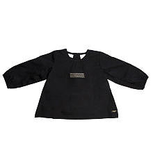 Kardashian Kids Girls Black Long Sleeve Woven Top