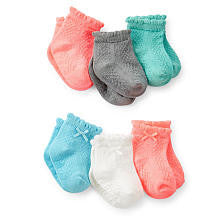 Carter's Girls Pointelle Socks - 3-12 Months