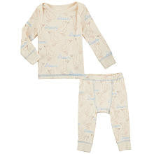 Koala Baby Organic Boys' Ivory/Blue Dream Ducks Long Sleeve Shirt and Pants Layette Set