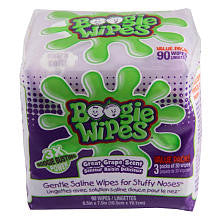 Boogie Wipes Saline Nose Wipes 3x30ct Grape Scented