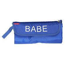 Baby Diaper Clutch Changing Bag - "Babe" Blue