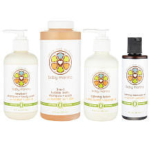 Baby Mantra Baby Bath Bundle of Joy Gift Set - Massage Oil, Lotion, Newborn Shampoo & Body Wash, and 3 in 1 Bubble Bath