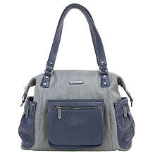 timi & leslie, Abby 7-Piece Diaper Bag Set, Gray/Navy