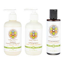 Baby Mantra Newborn Baby Bath Shampoo and Body Wash Plus Calming Lotion and Massage Oil Combination Set