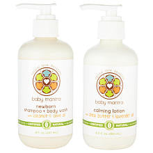 Baby Mantra Newborn Baby Bath Shampoo and Body Wash Plus Calming Lotion Combination Set