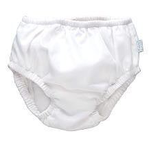 I Play White Reusable Cloth Swim Diaper - Small