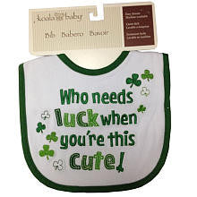 Koala Baby 'Who Needs Luck When You're This Cute' Bib