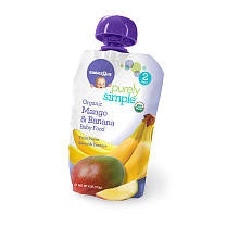 Babies R Us Purely Simple Stage 2 Organic Mango and Banana Baby Food Pouch