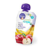 Babies R Us Purely Simple Stage 2 Organic Apple and Banana Baby Food Pouch