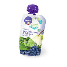 Babies R Us Purely Simple Stage 2 Pear Blueberry Spinach Baby Food Pouch