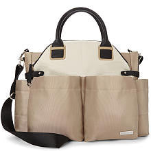 Chelsea Downtown Chic Diaper Satchel - Champagne