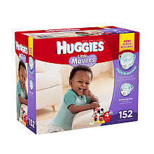 Huggies Little Movers Size 4 Baby Diaper Economy Plus Pack - 152 Count