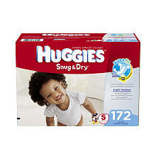 Huggies Snug & Dry Size 5 Baby Diaper Economy Plus Pack - 172 Count