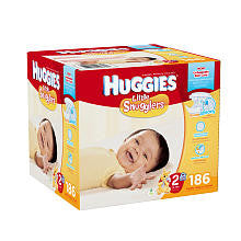 Huggies Little Snugglers Size 2 Baby Diaper Economy Plus Pack - 186 Count