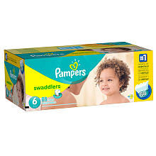 Pampers Swaddlers Diapers Size 6 Super Economy Pack - 88 count