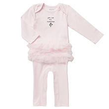 amy coe Girls' Light Pink Sunshine Tutu Coveralls