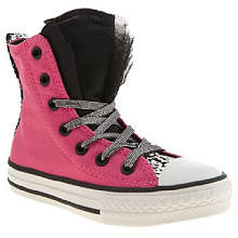 Converse Girls Pink High Top All Star Party Sneakers