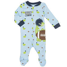 Koala Baby Boys' Printed Zip Front Footie