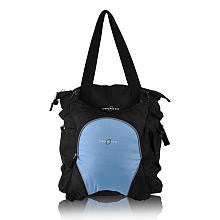 Obersee Innsbruck Diaper Bag Tote with Cooler - Black/ Cloud