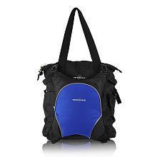 Obersee Innsbruck Diaper Bag Tote with Cooler - Black/ Royal Blue