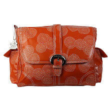 Kalencom Stitches Orange -Matte Coated Diaper Bag