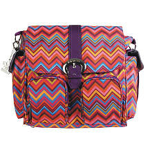 Kalencom DD ZigZag Multi Matte Coated Diaper Bag