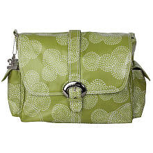 Kalencom Stitches Olive Matte Coated Diaper Bag