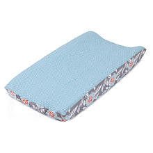 Balboa Baby Quilted Changing Pad Cover - Aqua and White Dot