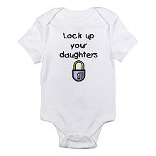 CafePress Boys "Lock Up Your Daughters" Short Sleeve Short Sleeve Bodysuit