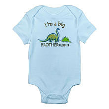 CafePress Boys "I'm a Big BROTHER-saurus" Dinosaur Short Sleeve Bodysuit