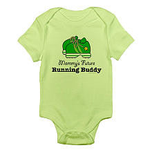 CafePress Neutral "Mommy's Future Running Buddy" Short Sleeve Bodysuit