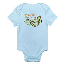 CafePress Boys "Precious Lil Pierogi" Blue Short Sleeve Bodysuit