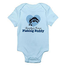 CafePress Boys "Grandpa's Future Fishing Buddy" Short Sleeve Bodysuit