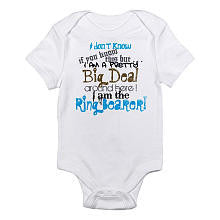 CafePress Boys "I am a Pretty Big Deal, I am th Ring Bearer!" Short Sleeve Bodysuit