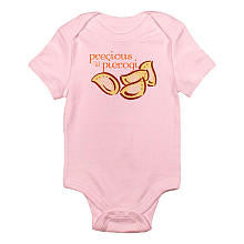 CafePress Girls "Precious Lil Pierogi" Pink Short Sleeve Bodysuit