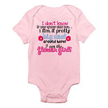 CafePress Girls "I am a Pretty Big Deal, I am the Flower Girl!" Short Sleeve Bodysuit