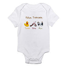 CafePress Neutral "Future Triathlete" Short Sleeve Bodysuit