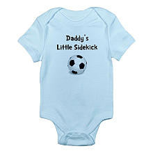 CafePress Boys "Daddy's Little Sidekick" Soccer Print Bodysuit