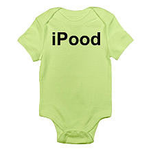 CafePress Neutral "iPood" Short Sleeve Bodysuit