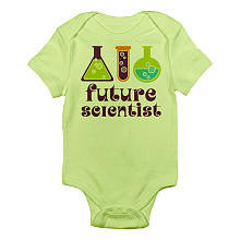 CafePress Neutral "Future Scientist" Short Sleeve Bodysuit