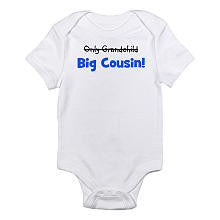 CafePress Neutral "Big Cousin!" Short Sleeve Bodysuit