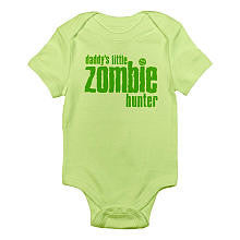 CafePress Neutral "Daddy's Little Zombie Hunter" Short Sleeve Bodysuit