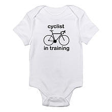 CafePress Neutral "Cyclist in Training" Short Sleeve Bodysuit