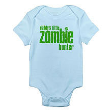 CafePress Boys "Daddy's Little Zombie Hunter" Short Sleeve Bodysuit