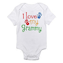 CafePress Neutral "I Love My Grammy" Short Sleeve Bodysuit