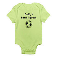 CafePress Neutral "Daddy's Little Sidekick" Soccer Print Bodysuit